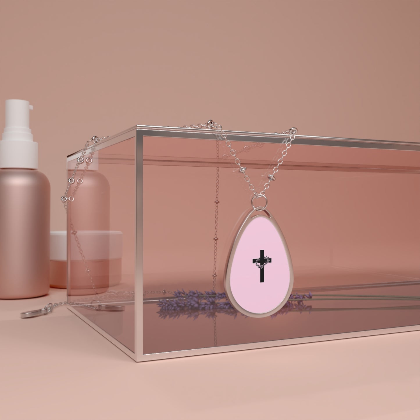 Cross Oval Necklace