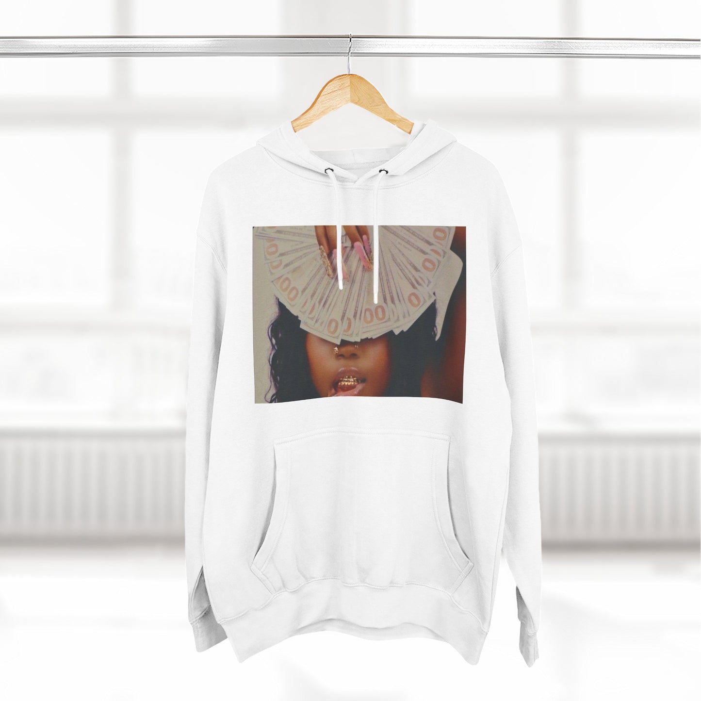 Three-Panel Fleece Hoodie