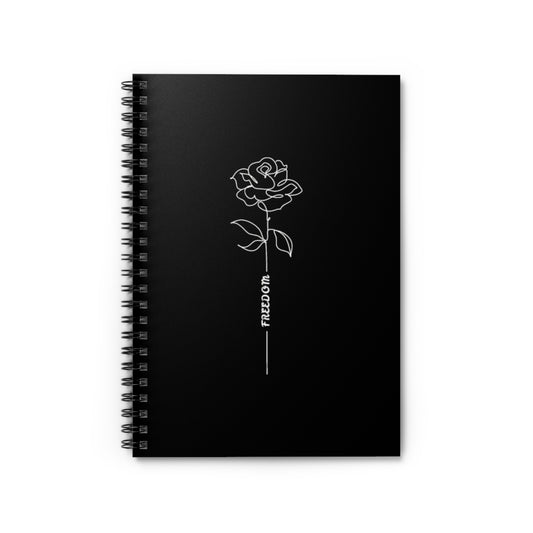 Rose Spiral Notebook - Ruled Line