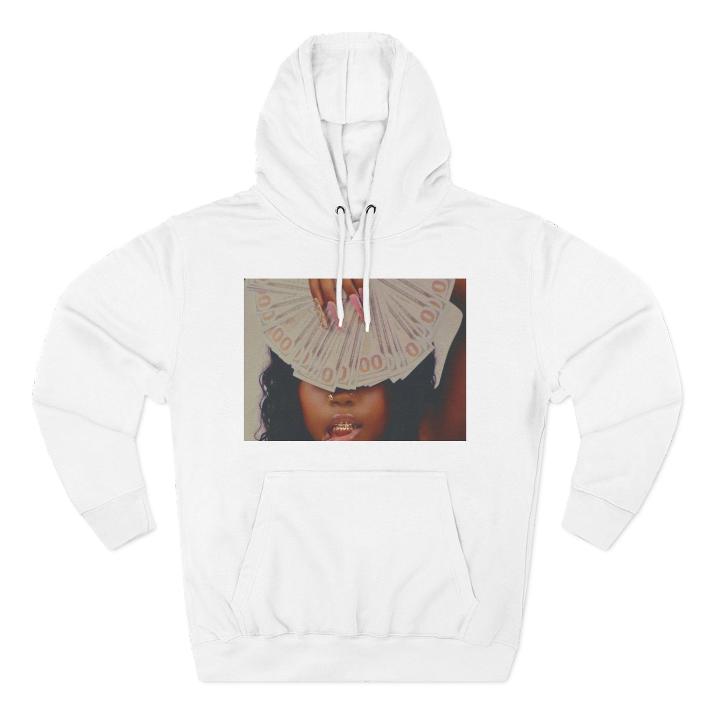 Three-Panel Fleece Hoodie