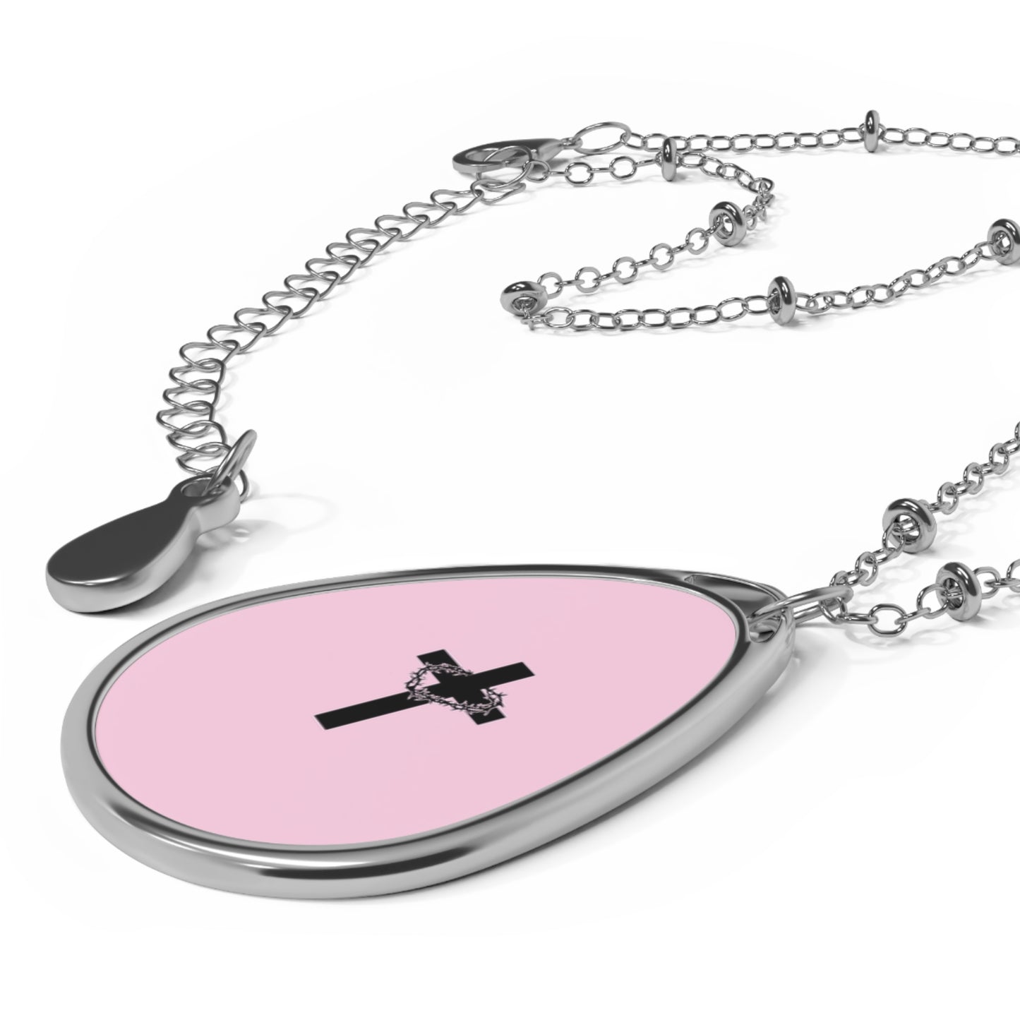 Cross Oval Necklace