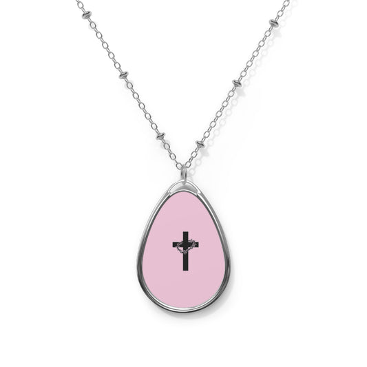 Cross Oval Necklace